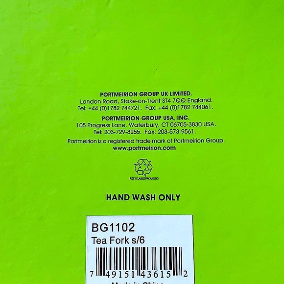 PORTIMEIRION BOTANIC GARDEN SET OF 6 PASTRY FORKS - Picture 7 of 7